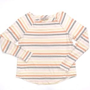 LOFT Pastel Striped Top